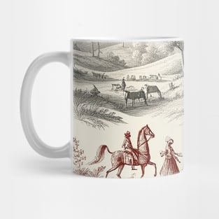 Pastoral Harmony: A Toile de Jouy Tale Mug